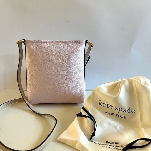 KATE SPADE NWT Leather Crossbody + DUST BAG, Ava Color Block, Pink - Picture 9 of 12